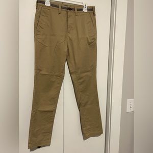Express Men’s Slim Stretch Khakis 30 Inch Waist 30 Inch Inseam Tan